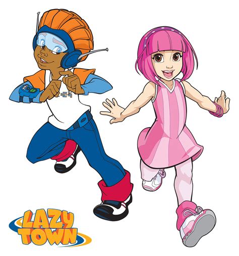 Image Nick Jr Lazytown Pixel And Stephanie Illustratedpng
