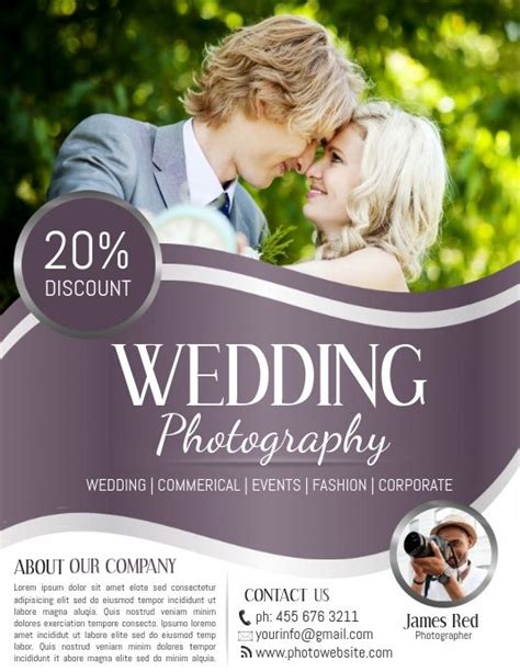 Maybe you would like to learn more about one of these? Wedding Photography Flyer | Photography flyer ...