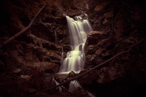 Itap Of A Small Waterfall In The Woods Itookapicture