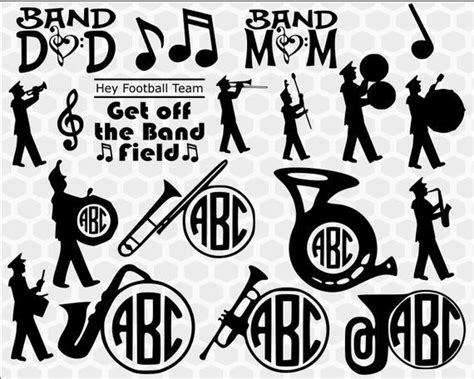 Band SVG Bundle, Marching Band SVG and Clipart for silhouette, cricut