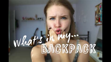 Whats In My Backpack College Edition Youtube