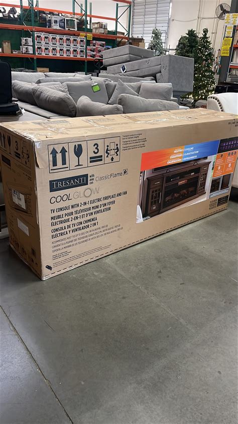 Tresanti Everett TV Console with ClassicFlame CoolGlow 2-in-1 Electric