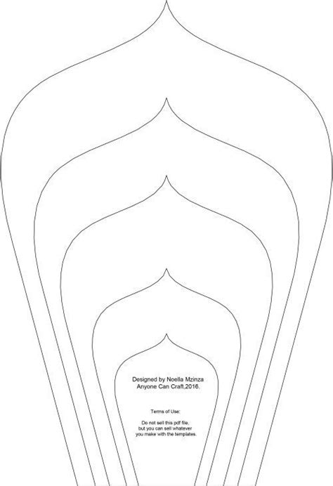 Best 12 Pdf Paper Flower Template Digital Version Now Including The
