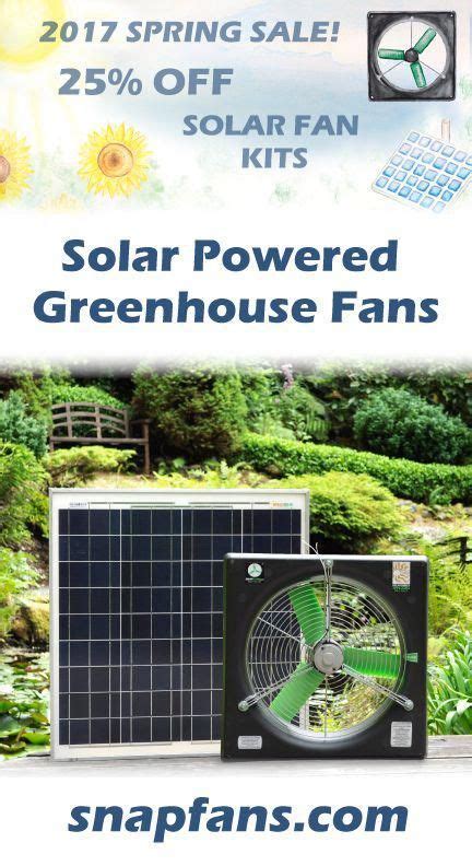 Complete Solar Greenhouse Fan Kit Includes Everything You Need To