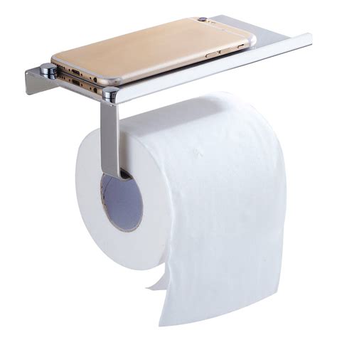 Toilet Paper Holder With Phone Shelf Urhomepro Stainless Steel Tissue