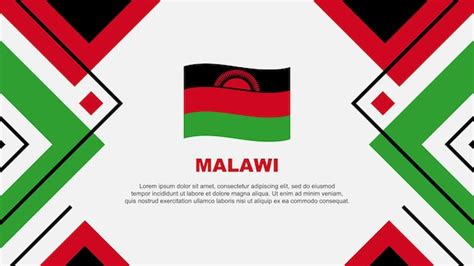 Premium Vector Malawi Flag Abstract Background Design Template Malawi
