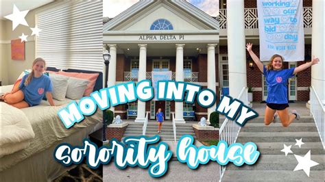 Moving Into My Sorority House Alpha Delta Pi At The University Of