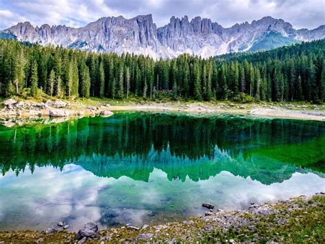 Lago In Carezza Lake In Dolomitesin Italy Bolzano Italy Nature