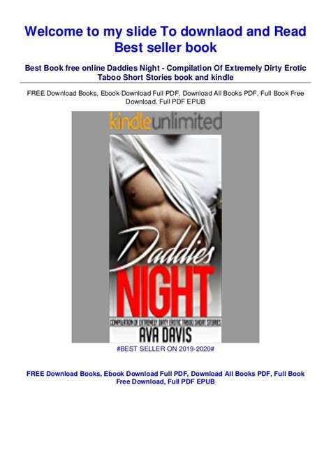 Book Daddies Night Compilation Of Extremely Dirty Erotic Taboo