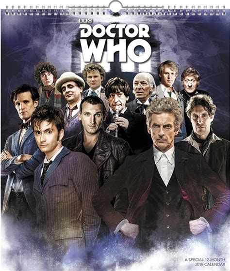 Doctor Who Tv Series Special Edition 12 Month 2018 Wall