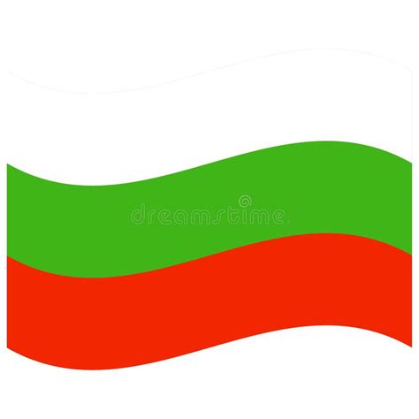 Bandera Nacional De Bulgaria Icono De Color Plano Ilustración Del