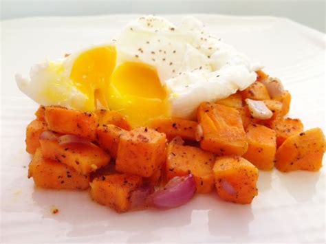 Sweet Potato Home Fries Wpoached Egg By My Nguyen Healthy Dishes