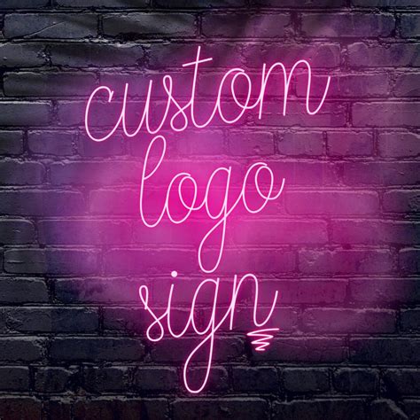 Logo Sign Custom Neon Sign Business Logo Sign Custom Logo Sign Led