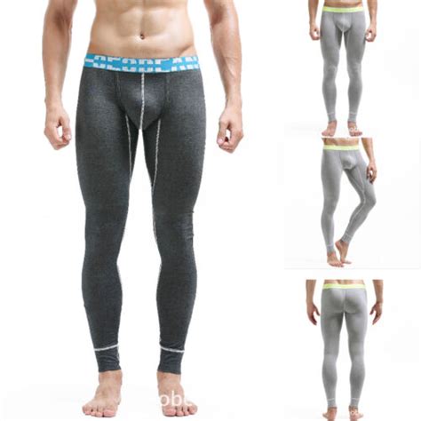 Seobean Men S Cotton Thermal Underwear Comfy Long John Solid Underpants