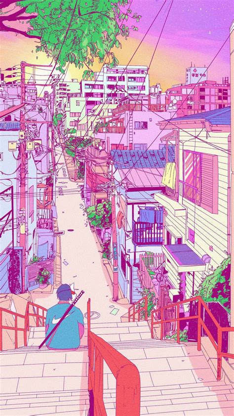 Old Anime Aesthetic Background