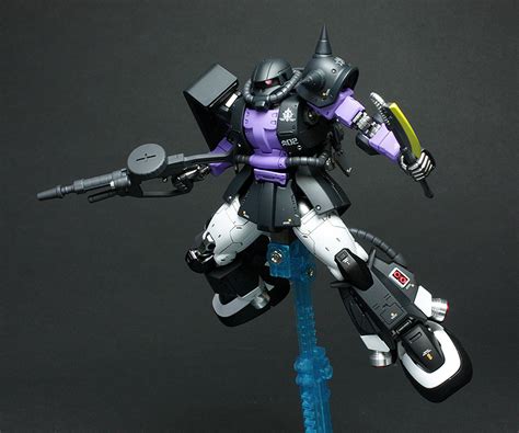 Gundam Guy Hg Zaku Ii Black Tri Star High Mobility Type Gundam The Origin Painted Build