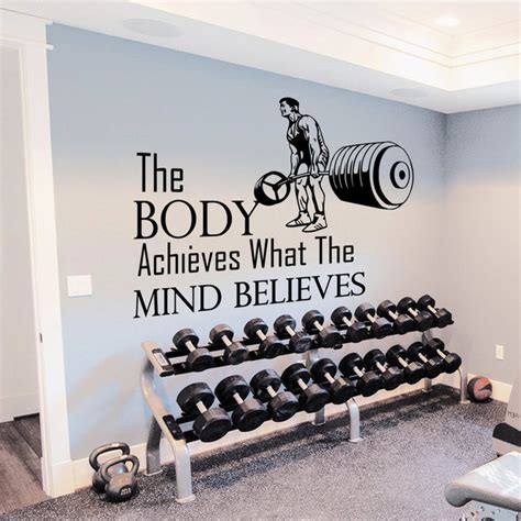 Gym Inspirational Quote Vinyl Sticker Wall Art On Sale Overstock