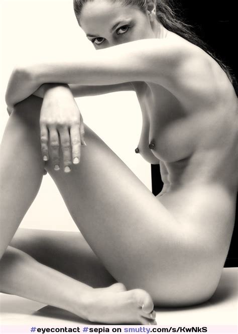 Eyecontact Sepia Monochrome Photography Art Artistic Artnude Nipples Boobs Breasts Tits