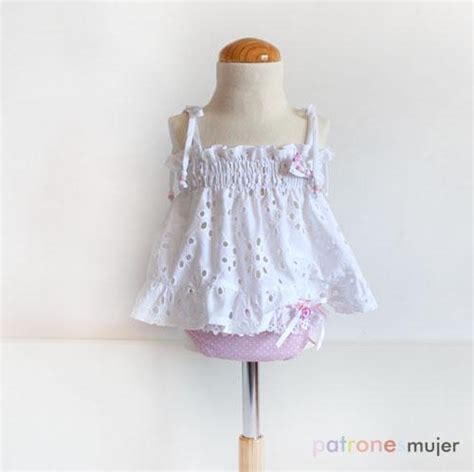 Conjunto De Blusa Y Culotte Costura Para Bebé Manualidades