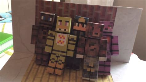 Free Papercraft Template Papercraft Minecraft Mini Fnaf