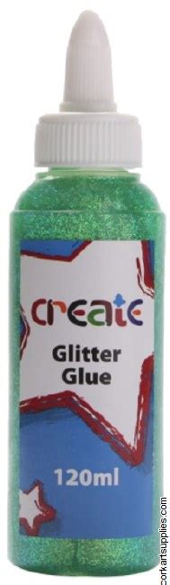 Glitter Glue 120ml Mint Green Cork Art Supplies Ltd