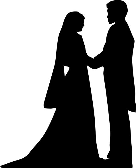 Gambar Siluet Wanita Berhijab Png Pernikahan Silhouette Pernikahan Riset