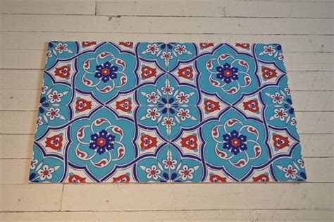 Turkish Iznik Handmade Tile Wall Decor Set Of Four Cmx Cm Etsy