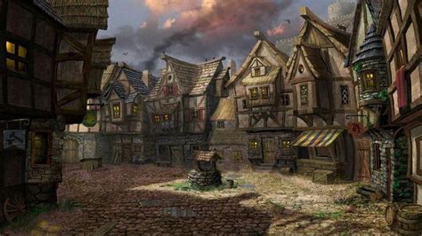 Village Fantasy Village Fantasy Town Fantasy City