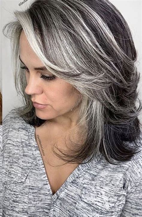 10 Going Grey Gracefully Long Hair Fashion Style