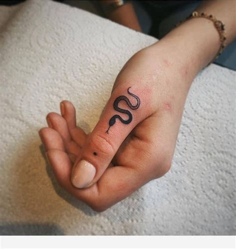 Cute Snake Little Tattoo Finger Tattoo Designs Tattoos Finger Tattoos