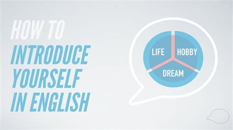 How To Introduce Yourself In English Youtube