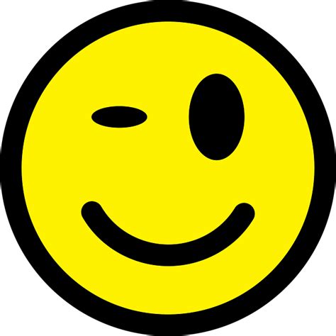 Emoticon Winking Smiley · Free Vector Graphic On Pixabay 60d