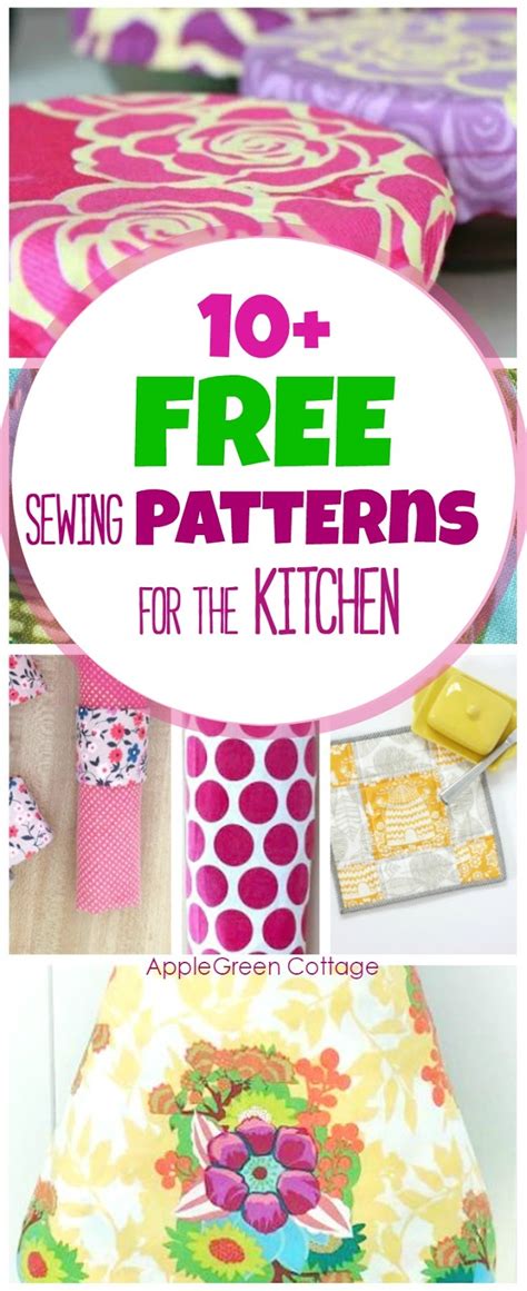 10 Handy And Free Sewing Patterns For The Kitchen Applegreen Cottage