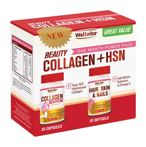 Beauty Collagen And Hair Skin Nails Value Pack Wellvita Wellvita