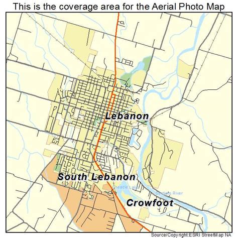 Aerial Photography Map Of Lebanon Or Oregon