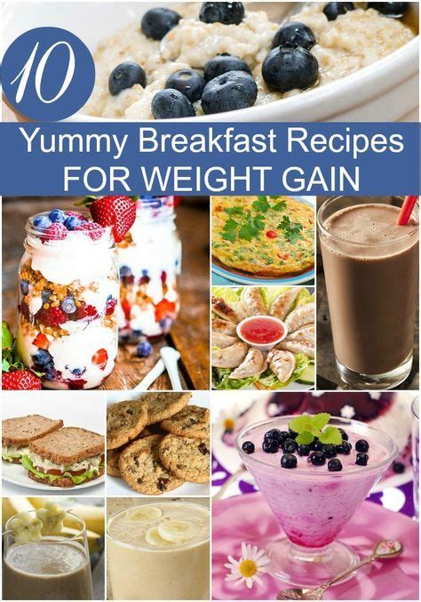 10 Yummy Healthy And High Calorie Breakfasts For Weight Gain Weight