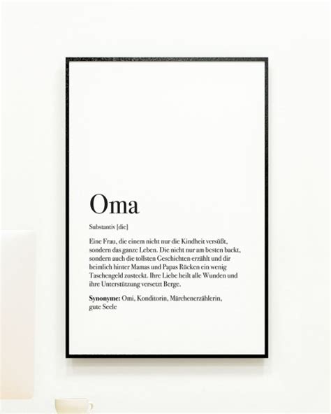 Definition Oma Poster Im Lieblingsmensch Onlineshop Lieblingsmensch
