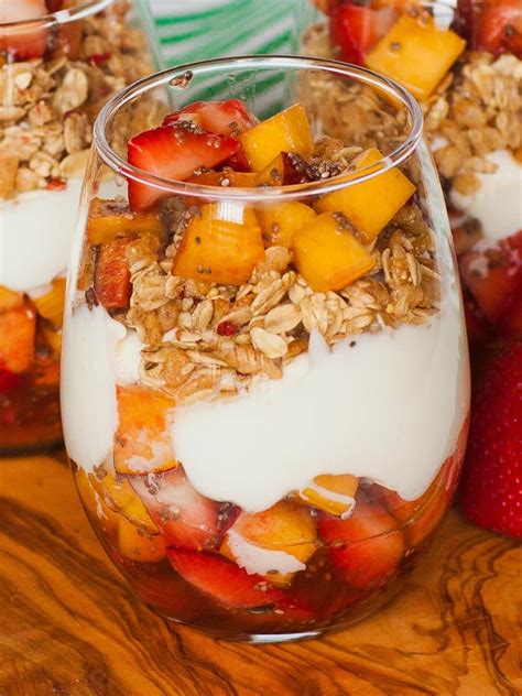 Granola And Peach Yogurt Parfait Video Tatyanas Everyday Food