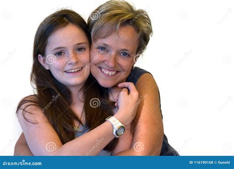 Madre E Hija Adolescente Linda Foto De Archivo Imagen De Felicidad