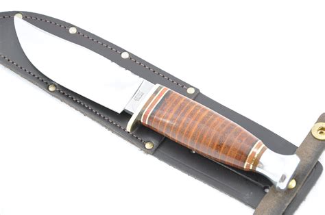 5″ Broad Blade Sheath Knife Leather Round Tang The Sheffield Cutlery Shop