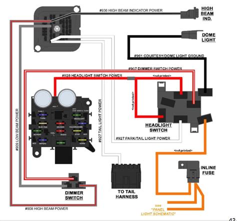 Wiring Diagram For Headlight Dimmer Switch Wiring Flow Schema