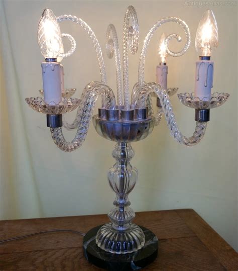 A table lamp for the bedroom helps illuminate for reading and task work but is softer than a desk lamp. Antiques Atlas - Murano Girandole Table Lamp Chandelier