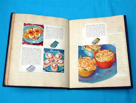 Poner el huevo en un plato con todos los insumos para comerlo 32. Antiguo Cuaderno De Recetas De Cocina Internacional ...