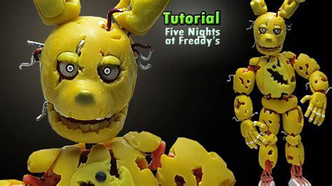 Springtrap Fnaf 3 Polymer Clay Sculpture Youtube
