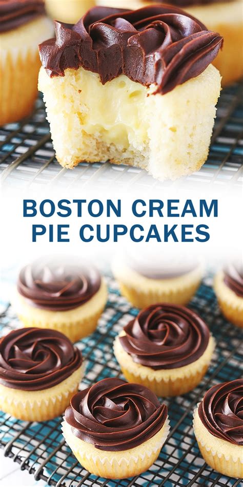 Boston cream pie the boston cream pie is not a pie at all, but a classic american cake. BOSTON CREAM PIE CUPCAKES | Desserts, Cupcake recipes ...