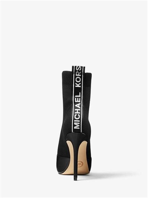 $650 3 colors sustainable viscose naomi wool skirt. Vicky Logo Tape Knit Ankle Boot | Michael Kors | Michael ...