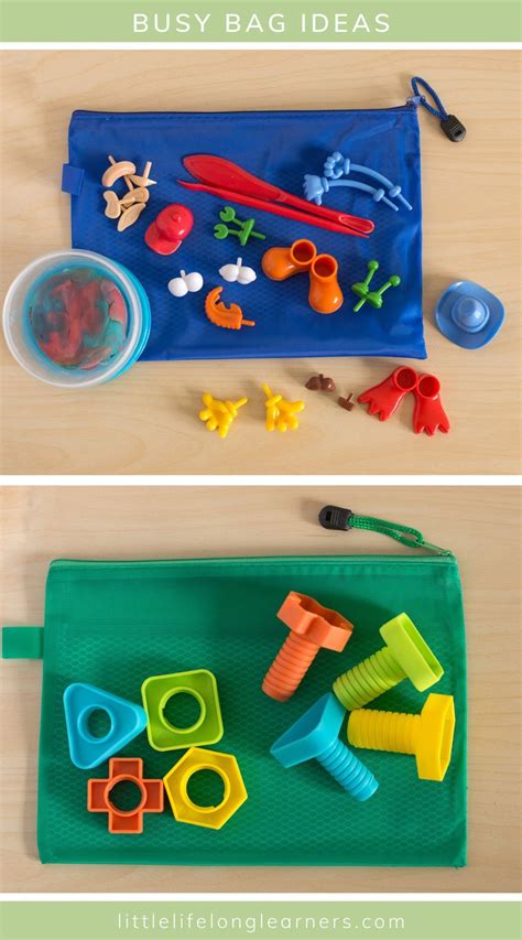 8 Simple Busy Bags For Toddlers Little Lifelong Learners Easy