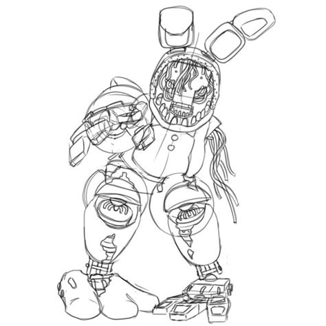 Withered Bonnie Coloring Home