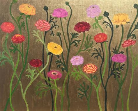 Dancing Ranunculus Painting By Jill Jeannides Saatchi Art