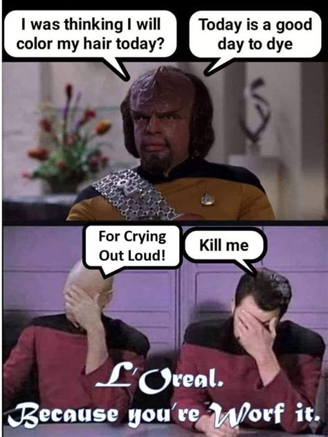 Youre Worf It Star Trek Funny Star Trek Quotes Star Trek Meme
